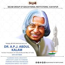A scientist, a teacher, a leader, and above all — a visionary who lit  millions of minds. Saluting Dr. A.P.J. Abdul Kalam