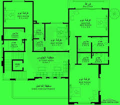 خطة فيلا 5 غرف نوم طابقين بمصعد داخلي الارض 20 20 متر arab arch in 2021 model house plan square house plans architectural house plans