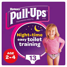 Huggies Pull Ups Girls 2 4 Years Night Time Potty Training