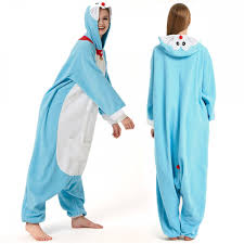 Doraemon Onesie Pajamas For Adult Teens Animal Onesies Luckyonesie Com