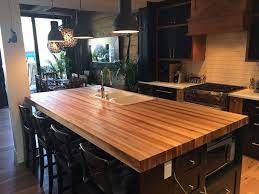 comptoir en bois sur mesure custom wood countertops vaisselle et articles de cuisine lau kitchen flooring options kitchen tiles design wood countertops