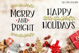 Download Happy Holidays Set Of 2 Christmas Svgs Graphic By Sheryl Holst Creative Fabrica Yellowimages Mockups