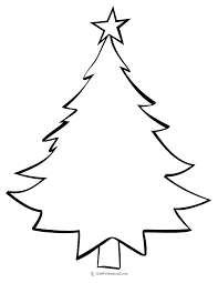 Printable Christmas Tree Coloring