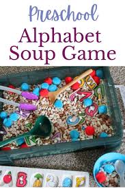 In the first series this climaxed in the alphabet soup game, and in the second series upon reaching the penthouse, where prizes could be won. Alphabet Soup Game A Preschool Abc Sensory Bin