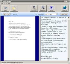 Softi Freeocr The Portable Freeware Collection