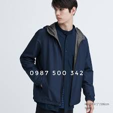 Áo khoác gió 2 mặt nam Uniqlo 453850