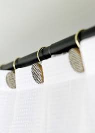 The Details Textured Black White And Gold Shower Curtain Hooks On Black Shower Curtain Rod Boys Bathroom Remodel This Is Our Bliss This Is Our Bliss Gold