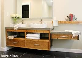 to build a diy modern floating vanity