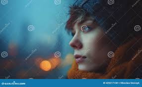 New Year Dawn with City Fireworks and Warm Sweater by Window Stock  Illustration