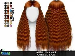 The child hairstyles are so beautiful. Anto Luna Hair Child Version The Sims 4 Download The Sims Aminoã…¤ Amino