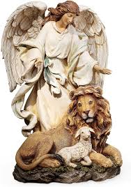 Maybe you would like to learn more about one of these? Amazon Com Joseph S Studio By Roman Guardian Angel With Lion And Lamb Figure On Base Renaissance Collection 9 25 H Resin And Stone Religious Gift Decoration Home Kitchen