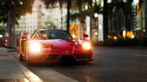 Ferrari Enzo Red Side View 4k Side View Red Ferrari Enzo Sports Car Wallpaper Red Sports Car Sports Car