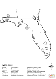 Free printable florida map coloring pages for kids that you can print out and color. Florida Map Worksheet Coloring Page Free Printable Coloring Pages Coloring Home