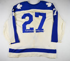 Specifically for the maple leafs, their jersey hasn't really changed that much over the years, which third jerseys will stand on their own. Darryl Sittler Toronto Maple Leafs Game Used Jersey Game Used Only
