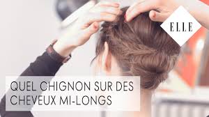 100 coupes pour paraître plus jeune. Quel Chignon Sur Des Cheveux Mi Longs Elle Coiffure Youtube
