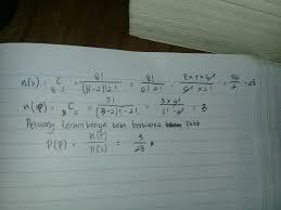 Sebuah kotak berisi 5 bola merah dan 3 bola biru jika diambil 2 bola sekaligus dari kotak itu peluang terambil 2 bola merah adalah. Dalam Sebuah Kotak Terdapat 5 Bola Merah 3 Bola Putih Akan Diambil 2 Bola Sekaligus Secara Acak Brainly Co Id
