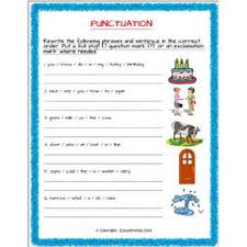 English worksheet for class 2. English Punctuation And Sequence Worksheet 5 Grade 2 Estudynotes