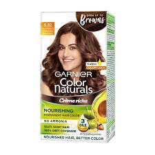 For hair nourishing, easy to use permanent hair dye, temporary hair color, root touch up, or to. Garnier Color Naturals Creme Hair Color Shade 5 32 Caramel Brown 70ml 60g Amazon In Beauty