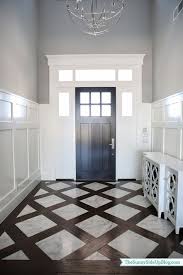 White And Wood Marble Entry Sunny Side Up Entryway Flooring Wood Tile Floors Flooring