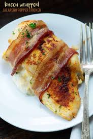 Bacon Wrapped Jalapeno Popper Chicken Low Carb And Full Of Flavor Recipe Whole Food Recipes Poultry Recipes Low Carb Chicken