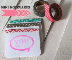 If you're using research note cards to take notes for a term paper, here are tips on what to include to many teachers require students to use note cards to collect information for their first big term. Mini Washi Tape Note Cards 15 Minute Craft The Girl Creative