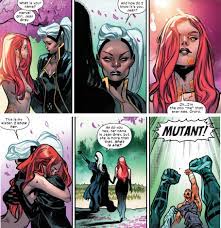 I didn't get what Jean meant when she told those words to Storm after being  resurrected but then I realized it was a throwback to their reunion during  Inferno. At the time