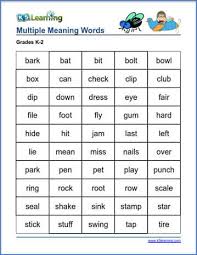 Noun what is the precise meaning of this word in english? Multiple Meaning Words Flashcards Homonyms K5 Learning