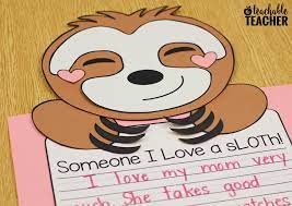 Download Sloth Valentine S Day Craft And Writing Activity A Teachable Teacher