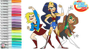 Check spelling or type a new query. Dc Super Hero Girls Coloring Book Page Supergirl Wonderwoman And Green Lantern Youtube