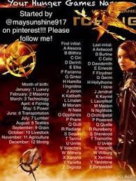 Signing out of account, standby. The Hunger Games Name Generator Quiz Proprofs Quiz