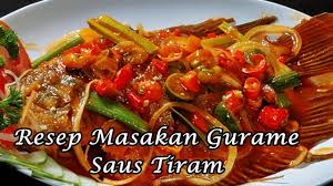 Ikan gurame kuah kuning bahan : Resep Masakan Gurame Saus Tiram Youtube