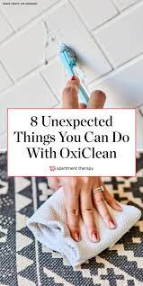 If any scum or discoloration remains, wash the liner again using a mixture of oxygenated cleanser (like oxiclean) and hydrogen peroxide. 8 Unexpected Things You Can Clean Scrub And Soak With Oxiclean Oxiclean Cleaning Clothes Plastic Shower Curtain
