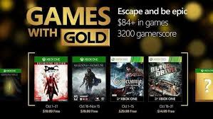We've been blessed with some truly fantastic. October Games With Gold List Revealed In Possible Leak Player One