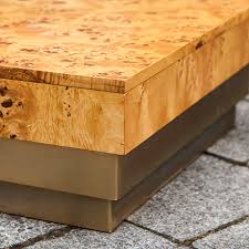 An assortment of redwood coffee tables is available at 1stdibs. French Burlwood Coffee Table 1970 Schlicht Designmobel