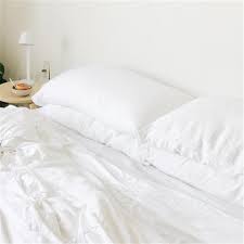 This bamboo duvet cover set was made with superior comfort in mind, that's for sure. Cozy Earth Modern Classic White Bamboo Duvet Cover Twin Twin Kathy Kuo Home