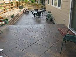 Stamped Concrete Outdoor Patio In Your Yard