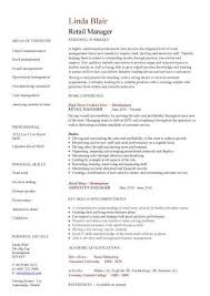 Sales Resume: Retail Sales Manager Job Description Retail Sales ...
