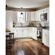 White and soothing blue kitchen boasts. Diamond Now Arcadia 30 In W X 30 In H X 12 In D Truecolor White Door Wall Stock Cabinet Lowes Com Kitchen Design Lowes Kitchen Cabinets Kitchen Remodel