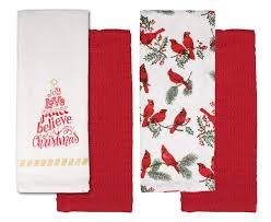 Check spelling or type a new query. Buy Christmas Kitchen Towels Printed Holiday Towels With Red Towels Set Of 4 Tea Towels For Christmas Holiday Season Cardinal Believe In Christmas Online At Low Prices In India Amazon In