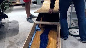These units feature a refrigerated cabinet that holds your beer kegs, while the beer. Diy Epoxy Bar Top Live Edge Wood Slab Pahjo Designs