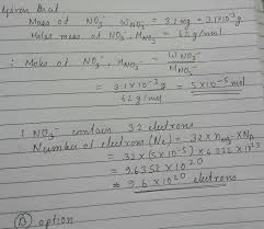 107.87g/mole / 13 g = 8.298 1/mole The Number Of Electrons In 3 1 Mg No3 Is Na 6 10 23