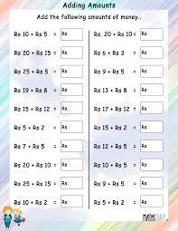 Kindergarten money worksheets focus on understanding the values of the different coins. Money Worksheet India For Grade 1 Google Search Money Worksheets Worksheets 1st Grade Math Worksheets
