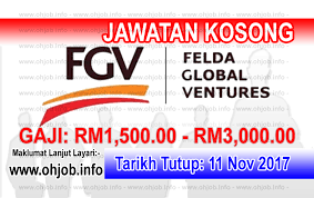 Jawatan kosong terkini akademi sains malaysia (asm) →. Jawatan Kosong Fgv Felda Global Ventures 11 November 2017 Jawatan Kosong Kerajaan Swasta Terkini Malaysia 2021 2022
