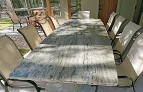 Beautiful Granite Outdoor Dining Table By Agm Contemporary Patio Green Granite Outdoor Dining Table