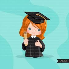 Free svg files to download, so you can use them in your diy crafts! Graduation Clipart 2020 Cute Graduate Girls With Cape And Etsy In 2021 Clip Art Gold Banner Cute