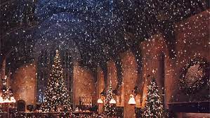 Christmas Magic Hogwarts Christmas Christmas Desktop Christmas Desktop Wallpaper