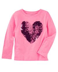 Two Sided Sequin Heart Tee Oshkosh Com