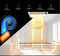 Save bathroom ceiling heater to get email alerts and updates on your ebay feed.+ New Yeelight Ylyb01yl Smart 8 In 1 Ceiling Heater With Adjustable Light App Control For Bathroom White Photography Shop