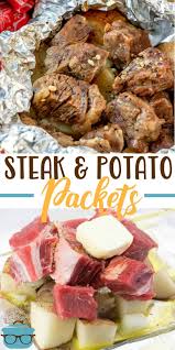 Steak And Potato Packets Hobo Packets Recipe Campfire Food Potato Packets Recipes