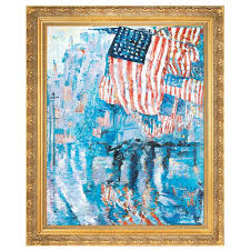 We believe this image to be in the public domain and copyright to have expired. The Avenue In The Rain By Frederick Childe Hassam